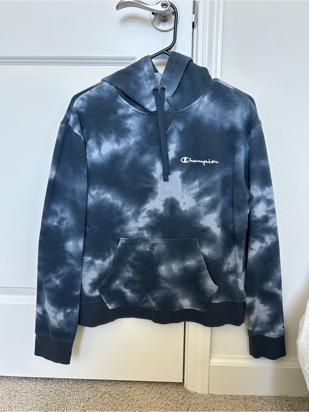 Champion Women’s Navy Tie-Dye Pullover Hoodie